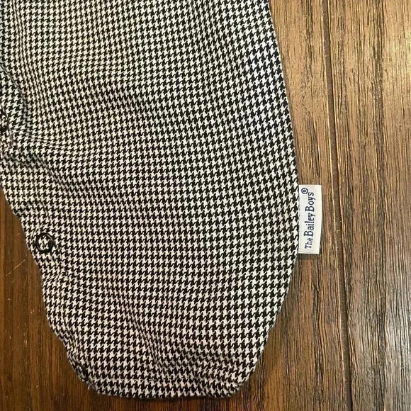 The Bailey Boys Cowboy White Black One Piece  Vintage Baby Boys Pants size 12M - Picture 5 of 17